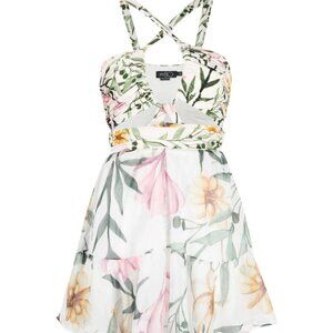 PatBO Jasmine cut-out minidress